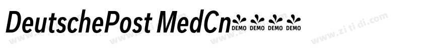 DeutschePost MedCn字体转换